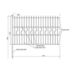 Забор сварной АРТ-3